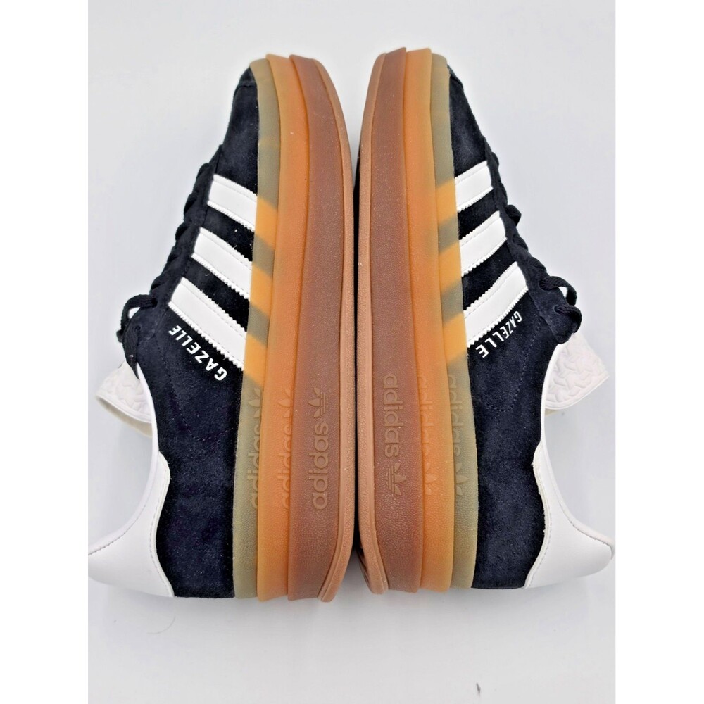 Adidas Gazelle Bold W Black White Gum Platform Women's 8.5 Men's 7.5 IE0876 NIB